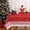 Red, variant on Square Christmas Tablecloth 52x52 Inch, Christmas Decorations Red Snowflake Christmas Table Cloth Washable Xmas Decorative Table Cover for Holiday Party Indoor Outdoor