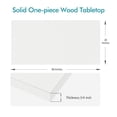 thumbnail image 2 of Kaboon 48x26 inch Universal Table Top, White, 2 of 7