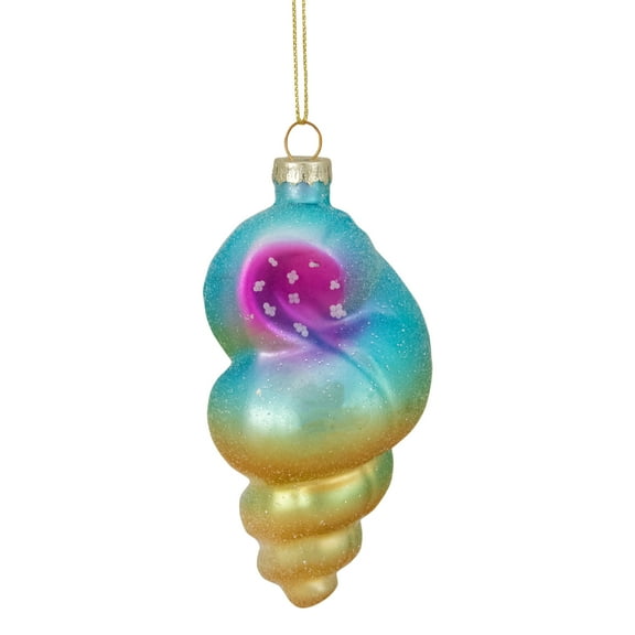 Northlight Assorted Colors Glass Christmas Decorative Accent Ornament, 4.25"