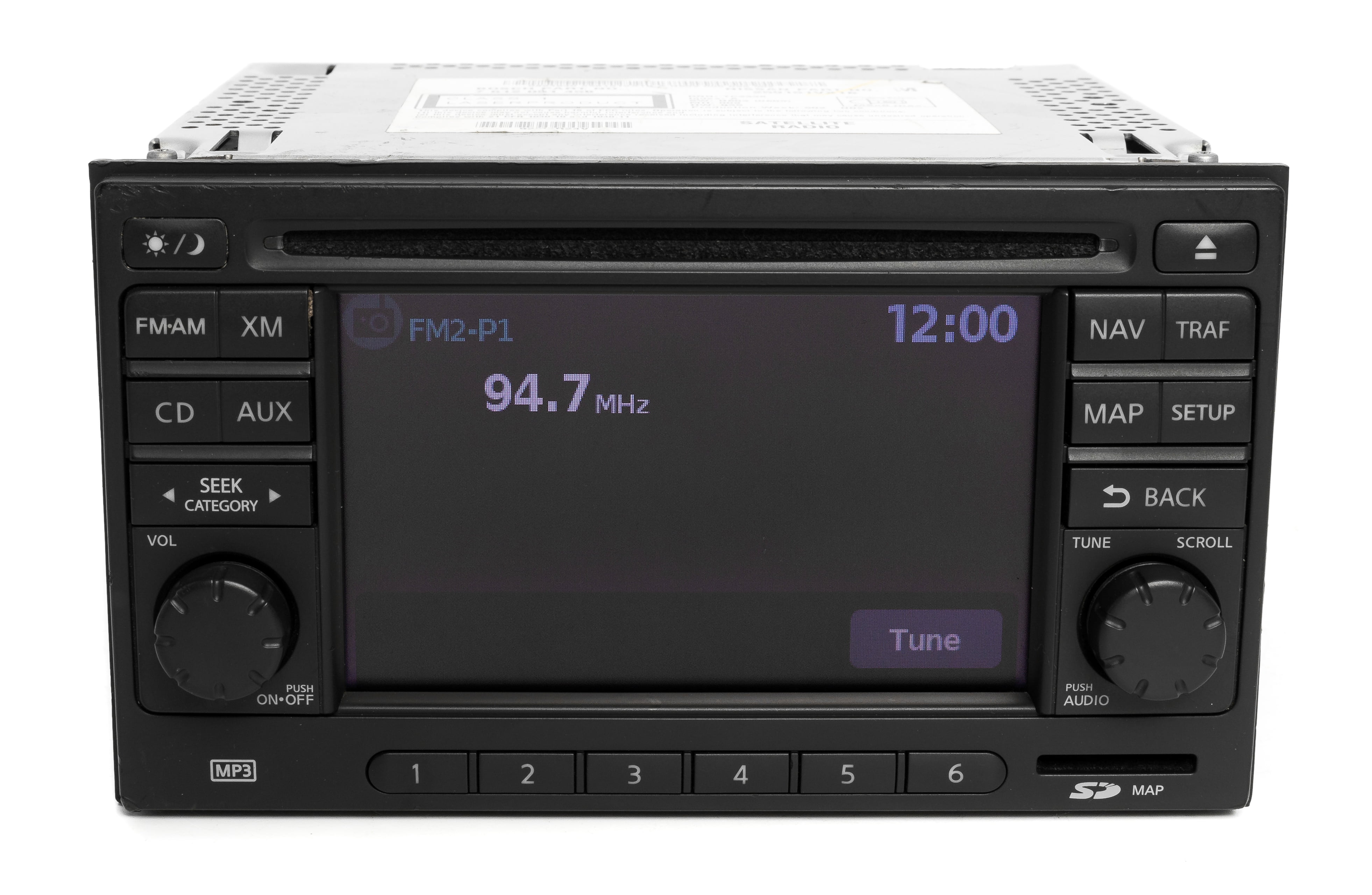 Restored 2013-15 Nissan Rogue AM FM Radio 6 CD w Navigation Capabilities 259151VX1B (Refurbished)