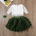 thumbnail image 3 of Tout-petits Enfants Filles Princesse à Manches Longues Tops Tutu Jupe Tenues, 3 of 4