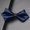 British Sharp Angle Navy, variant on 1pc of 1200 Needle Men'S Bow Tie Solid Color Retro Series Small Bow Tie Student Bow Tie Short Bow Tie