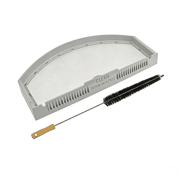 WE03X23881 Dryer Lint Filter Screen Replacement For GE Dryer GTD33EASK0WW GTD42EASJ2WW GTD65GBSJ3WS GTX22EASK0WW (with Cleaner Kit Brush)