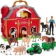 thumbnail image 2 of Juguetes de animales de granja para niños de 1, 2 y 3 años, gran granero rojo con figuras, juguetes de animales y juguetes de tractor para niños, juego de granja, juguetes educativos de aprendizaje, r, 2 of 3