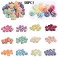 thumbnail image 2 of JINGT 50Pcs/100pcs Artificial Flower Heads Bulk Craft Wedding Party Christams Decors Kit Silk Hydrangea, 2 of 9