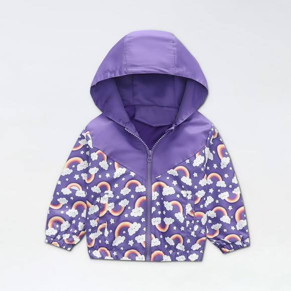 Dvkptbk Jacket Hoodies Toddler Kids Baby Boys Girls Fashion Cute Dinosaur Pattern Windproof Jacket Hooded Coat on Clearance