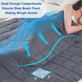Homemate Weighted Blanket Comfortable Weighted Blankets with Glass