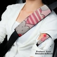 thumbnail image 2 of WYYP Hearts Polka Dot Romantic Car Seat Belt Cover Pad Funny Ideal for Car Interior Accessories 1Pcs, 2 of 5