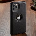thumbnail image 1 of LEDEX Leather Case Cover Ultra Thin Luxury Business Style Phone Back Shell for iPhone 13 (Black), 1 of 1