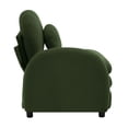 thumbnail image 2 of Vitoria Curved Sofa LSF Teddy Fabric W/Pillow -Green, 2 of 5