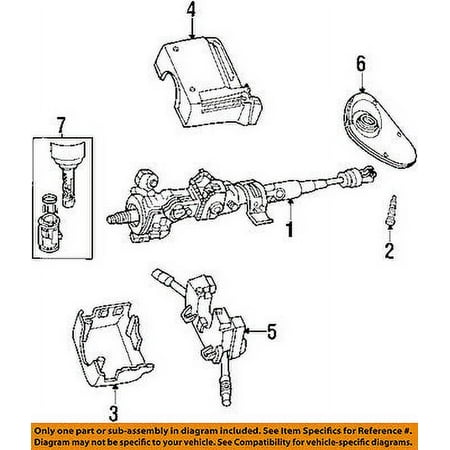 CHRYSLER OEM 1996 Sebring Steering Column-Lower Cover QH19SKBAB