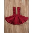 thumbnail image 4 of Cenuakty Baby Girls Suspender Skirt ,1T-6T Solid Color Sleeveless Backless Dress for All Year Round, 4 of 9