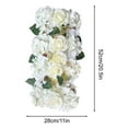 thumbnail image 7 of wtgtog Wedding Venue Silk Flower Arrangement, 52CM Finished Simulation Floral Decoration for T-table and Road Guide, Realistic Silk Petals, Durable and Easy to Install, Enhances Wedding Ambiance, 7 of 7