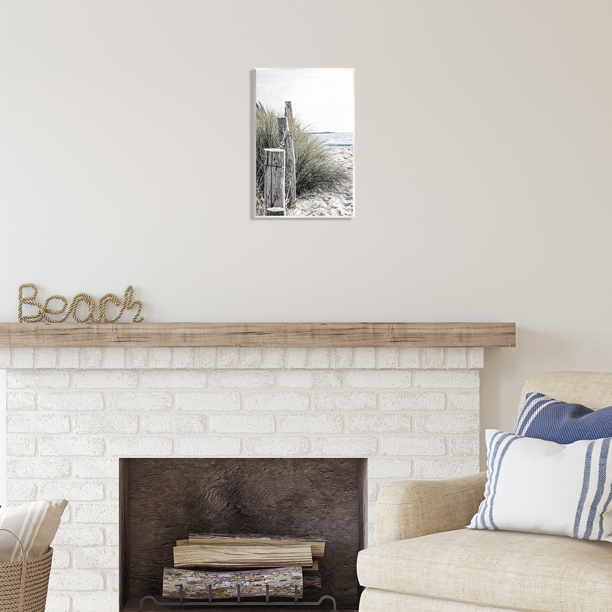 Stupell Industries Coastal Beach Landscape Nature Photography Unframed Art Print Wall Art, 10 x 15
