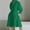 Green Dress for Women, variant on Women's Tea Length Shirt Dress Cardigan Polka Dot Lapel Button Leisure Comfy Fashion Vacation Long Sleeve Autumn Dress Winter Green XXXL
