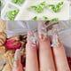 thumbnail image 4 of 6 piezas de adornos de cristal para uñas con forma de mariposa tridimensional, 5 x 8 mm, para manicura, 4 of 5