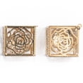 thumbnail image 5 of 2pcs Crystal Rose Cut Out Charms Pendants Jewelry Bracelet Findings Salvador Cristal Rhinestone Colgantes, 5 of 5