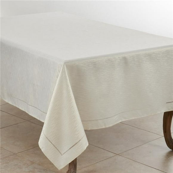 Saro Lifestyle 4009.I65120B 65 x 120 Po Nappe Design Ourlée&44; Ivoire