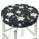thumbnail image 3 of Balery Lilies Flowers Fundas de asiento para taburete de bar redondo de tela de terciopelo ajustables que protegen de arañazos y manchas para sillas de 14 a 17 pulgadas.-12 inch, 3 of 7