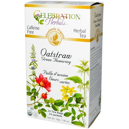 Celebration Herbals Oatstraw vert Floraison thé biologique, 24 Ct