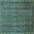 thumbnail image 1 of Ahgly Company Indoor Square Oriental Light Blue Modern Area Rugs, 8' Square, 1 of 4