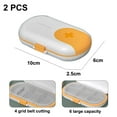 thumbnail image 2 of Organizador de pastillas de viaje, pastillero pequeño impermeable a prueba de humedad para monedero de bolsillo, pastillero portátil, 2 of 5