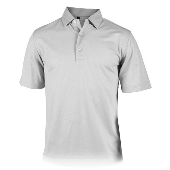 Monterey Club Men's Geo Tile Emboss Texture Golf Polo Shirt #1210