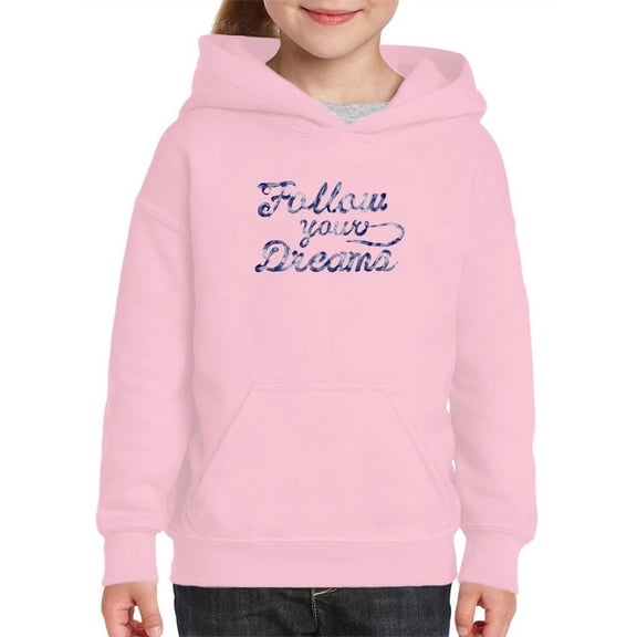 Follow Your Dreams Watercolors Hoodie Juniors -Image by Shutterstock, Large