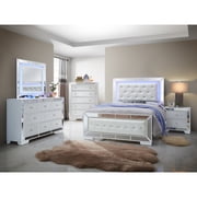 Hollywood Hills White Full Panel Bed