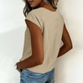 thumbnail image 5 of Blouses for Women Summer Tops 2026 Trendy Tank Tops Scoop Neck Sleeveless Cotton Linen Tops Clothes Spring Outfits, 5 of 7