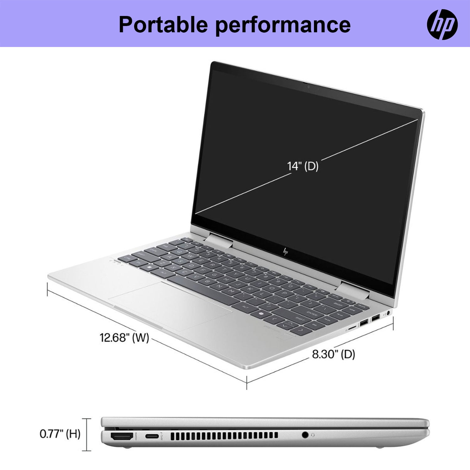 HP Envy X360 Business 2-in-1 Laptop, 14