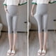 thumbnail image 1 of Pantalones de mujer embarazada de verano de talla grande Leggings de mujer embarazada Pantalones capri finos de cintura alta, 1 of 6