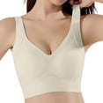 thumbnail image 2 of Jelly Bras for Women V Neck Lightweight Seamless Wireless Anti Sagging Lifting Push Up Bralettes Everyday Bra, 2 of 6