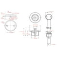 thumbnail image 4 of Design House Lift and Turn Bath Drain Plug Kit with 2-Hole Overflow Faceplate, Satin Nickel, 4 of 7