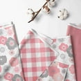 thumbnail image 3 of Bacati - Watercolor Flowers Nursery Kids Storage Items, Coral Gray, 3 of 29