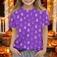 thumbnail image 5 of HAJWOH Halloween Shirts for Toddler Kids Girls 3/4 Sleeve Funny Graphic T-Shirt Casual Crewneck Tunic Tops Halloween Clothing, 5 of 7