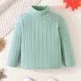 Baozhu 3 Pack Toddler Baby Turtleneck Pullover Top Long Sleeve Ribbed