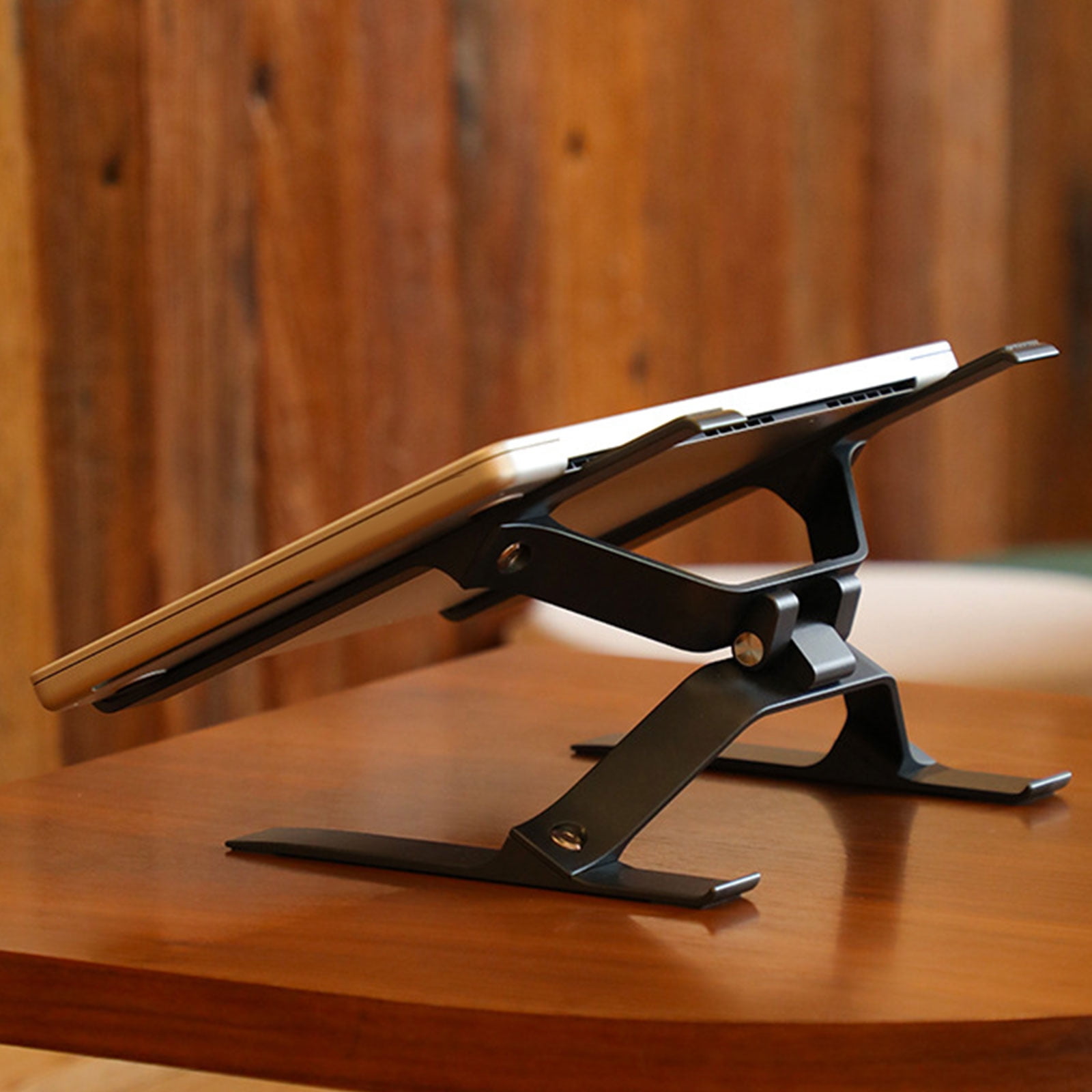 Aluminum Notebook Stand Angles Adjustment Lightweight Foldable For Optimaled Airflows Cooling Notebook Holder