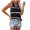 Black, variant on Women's Tank Top Camisole Strappy Sling Stripes Prints Sleeveless Casual Undershirts