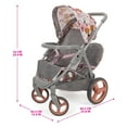 thumbnail image 2 of 509 Crew: Melange Flora - Mabelle Duo Twin Doll Stroller - Accessory For 2 Dolls Up To 18", Foldable Design, Retractable Canopy, Kids Toy, Ages 3+, 2 of 7