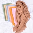 thumbnail image 4 of Shawls and Wraps for Evening Dresses Soft Tulle Tassel Scarf Formal Dress Bride Bridesmaid Shawl For Wedding Solid Color Long Scarf Pashmina Wraps for Women, 4 of 4
