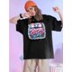 thumbnail image 1 of A Round-Neck Printed T-Shirt, Vintage Casual Printed Top for Women., 1 of 6