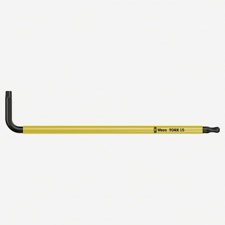 

Wera 024353 T15 x 90mm Ball-End Torx + Security Torx L-key (Luminous Yellow)