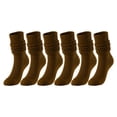 thumbnail image 1 of Sonducket 3a Juego de 2 calcetines de poliéster para mantenerse cómodo y a la moda con calcetines largos hasta la rodilla para botas Medias Café, 1 of 6