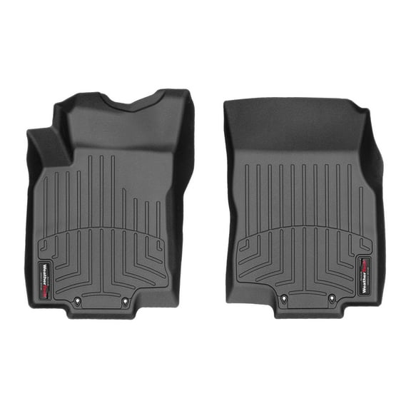 WeatherTech Custom Fit FloorLiners compatible with 2017-2022 Nissan Rogue Sport - 1st Row (Driver & Passenger), Black