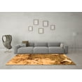 thumbnail image 3 of Ahgly Company Indoor Rectangle Abstract Orange Modern Area Rugs, 5' x 7', 3 of 4