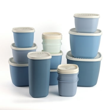 Cook with Color 26 Piece Plastic Food Storage Container Set with Lids, Blue