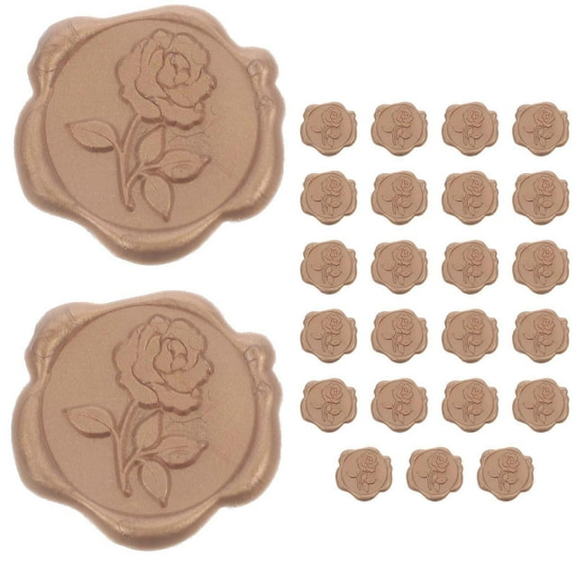 25Pcs Self-adhesive Seal Stickers Seal Envelope Stickers Wedding Stamp Invitations Card Stickers Decors