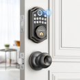 thumbnail image 1 of AkaGear Cerradura de puerta de entrada sin llave con manija, cerradura de puerta con huella digital, cerrojo con teclado con perilla de puerta, cerradura de puerta con teclado con manija, cerradura in, 1 of 5