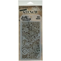 Tim Holtz Layered Stencil 4.125"X8.5"-Doily